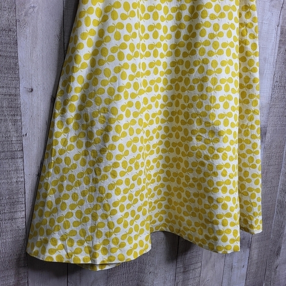 Boden Yellow Sleeveless Linen/Cotton Dress. Size 6 - Picture 4 of 15